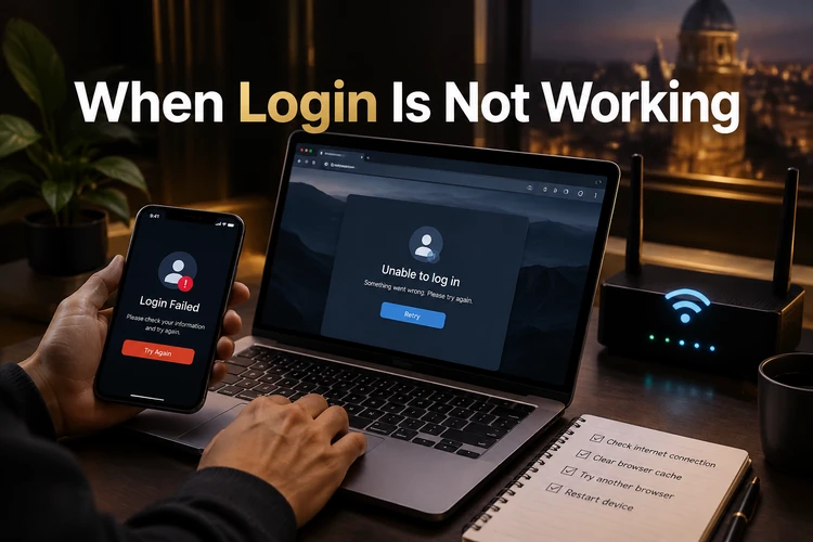 When Login Is Not Working